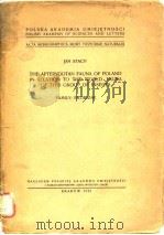 THE APTERYGOTAN FAUNA OF POLAND IN RELATION TO THE WORLD-FAUNA OF THIS GROUP OF INSECTS PDF电子版封面