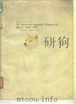 The microwave engineers' technical and buyers' guide 1970. 1970. PDF电子版封面