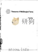 Thesaurus of Metallurgical Terms（ PDF版）