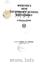 Webster's new secondary school dictionary.1961. PDF电子版封面