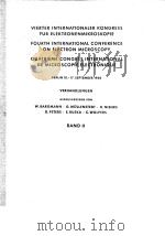 Vierter Internationaler Kongress fur Elektronenmikroskopie Fourth International Conference on Electr PDF电子版封面