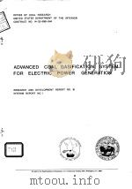 Westinghous Electric Corporation.Heat Transfer Division.Advanced Coal gasificatoin system for electr PDF电子版封面