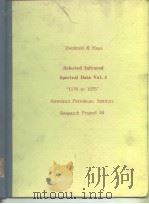 Zwolinski & Haas Selected Infrared Spectral Data Vo1.4 “1176 to 1575”American Petroleum Institute Re PDF电子版封面