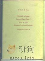 Zwolinski & Haas Selected Infrared Spectral Data Vo1.7 “2376 to 2775” American Petroleum Institute R PDF电子版封面