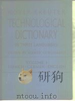 HOYER-KREUTER TECHNOLOGICAL DICTIONARY IN THREE LANGUAGES EDITED BY ALFRED SCHLOMANN VOLUME 3 FRENCH PDF电子版封面