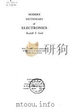 MODERN DICTIONARY of ELECTRONICS Rudolf F.Graf PDF电子版封面