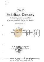 Ulrich's Periodicals Directory EIGHTH EDITION PDF电子版封面 Eileen C.Graves