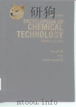 KIRK-OTHMER ENCYCLOPEDIA OF CHEMICAL TECHNOLOGY FOURTHEDITION VOLUME 18 PAPER TO PIGMENT DISPERSION PDF电子版封面