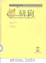 Algorithms for Synthetic Aperture Radar lmagery IV PDF电子版封面