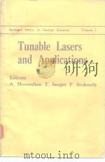 Tunable Lasers and Applications PDF电子版封面