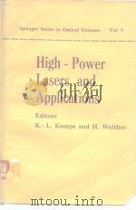 High-Power Lasers and Applications PDF电子版封面