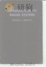 Introduction to RADAR SYSTEMS PDF电子版封面