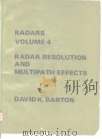 RADARS VOLUME 4 RADAR RESOLUTION AND MULTIPATH EFFECTS PDF电子版封面