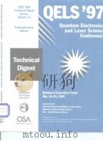 QELS'97 Quatum Electronics and Laser Science Conference PDF电子版封面