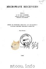 Mierowave recivers. PDF电子版封面