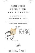 Computing mechanisms and linkages     PDF电子版封面     