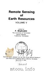 Remote Sensing of Earth Resources VOLUME Ⅴ PDF电子版封面
