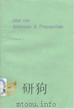 IEEE 1983 Antennas & Propagation Volume 1、Volume 2 PDF电子版封面
