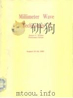 Millmeter Wave Technology Ⅱ 1983 PDF电子版封面
