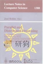 Parallel and Distributed Processing 1998 PDF电子版封面 3540643591