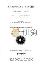 Microwave Mixers 16 Radiation Ladoratory series（ PDF版）