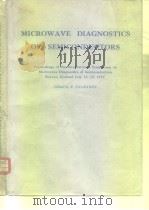 MICROWAVE DIAGNOSTICS OF SEMICONDUCTORS PDF电子版封面 R.PAANANEN