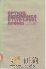 Optical resonance and two-level atoms PDF电子版封面