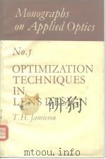 Optimization techniques in lens design PDF电子版封面