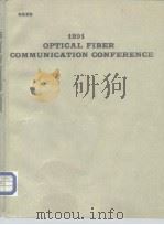 1991 Optical fiber Communication confetence PDF电子版封面