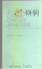 Elementary Linear circuitanalysis.1981. PDF电子版封面