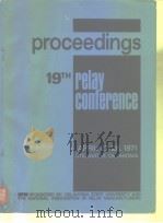 Papers 19th Relay Conference PDF电子版封面