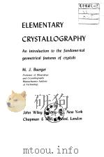 ELEMENTARY CRYSTALLOGRAPHY BUERGER,M.J. PDF电子版封面