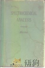 SPECTROCHEMICAL ANALYSIS PDF电子版封面