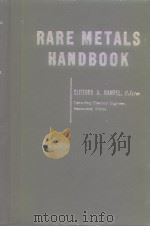 RARE METALS HANDBOOK     PDF电子版封面     