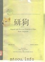 SESSION Ⅰ Magnetic and Electrical Properties of Rare Earth Compoun PDF电子版封面