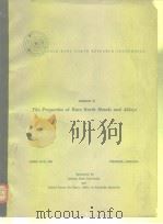 SESSION Ⅱ The Properties of Rare Earth Metals and Alloys PDF电子版封面