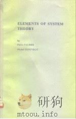 ELEMENTS OF SYSTEM THEOR PDF电子版封面