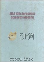 AIAA 10th Aerospace Sciences Meeting.Vol.4. PDF电子版封面