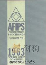 Proceedings 1963 spring joint computer comference.American federation of information processing soci PDF电子版封面