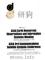 AIAA 3rd Communications Satellite Systems Conference PDF电子版封面