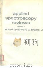 Applied Spectroscopy Reviews Volume 2 PDF电子版封面