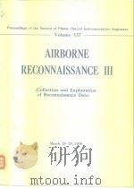 Airborne reconnaissance lll (collection and oxploitation of reconnaissance data).1978 PDF电子版封面