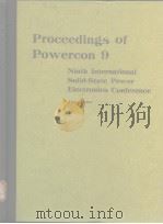 PROCEEDINGS of Powercon 9 PDF电子版封面