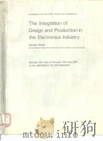 The Integration of Design and Production in the Electronics Industry PDF电子版封面