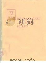 1972 IEEE INTERNATIONAL CONVENTION DIGEST PDF电子版封面