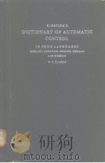 ELSEVIER'S DICTIONARY OF AUTOMATIC CONTROL PDF电子版封面