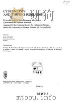 CYBERNETICS AND SYSTEMS RESEARCH     PDF电子版封面  0444864881   