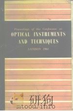 Proceedings of the Conference on Optical instruments and techniques PDF电子版封面 techniques
