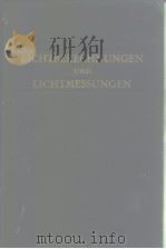 lichtberechnungen und lichtmessungen PDF电子版封面