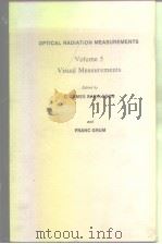 Optical Radiation Measurements I984 PDF电子版封面